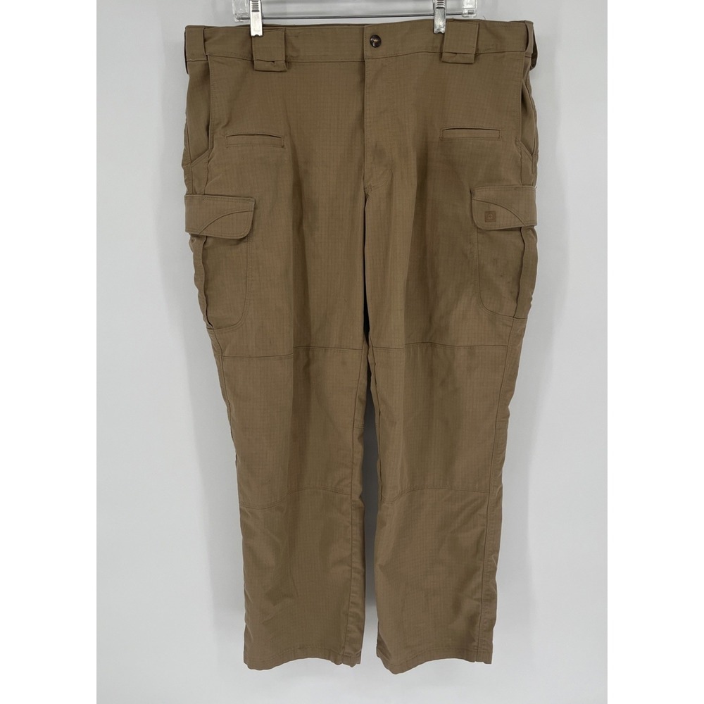 5.11 511 Tactical Cargo Pants Men 42x30 Tan Stryke 74369 Rip Stop Hike Camp Fish